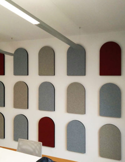 Pannelli acustici design assorbimento acustico a parete