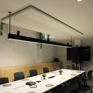 Acústica en sala riuniones paneles acústicos de diseño